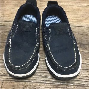 Lightly worn boys leather loafer